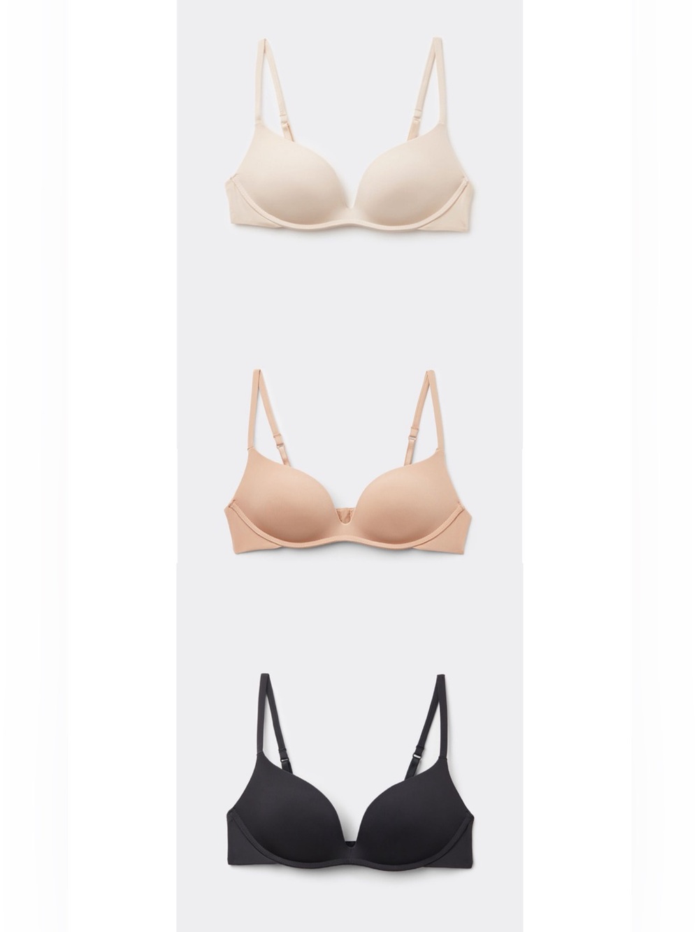 3 - Intimissimi The Silky Touch Microfiber Gioia Super Push-Up Bras 32C
